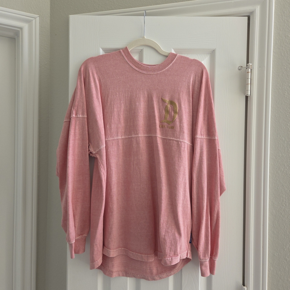 Disneyland Pink Spirit Jersey With Gold